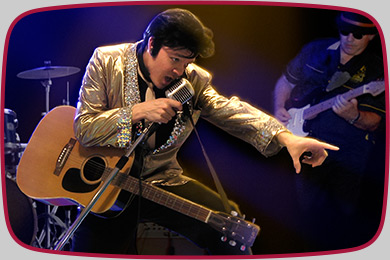 50s Elvis on stage